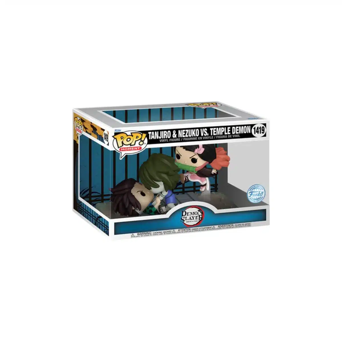 Funko POP!  Tanjiro & Nezuko vs Temple Demon 1419