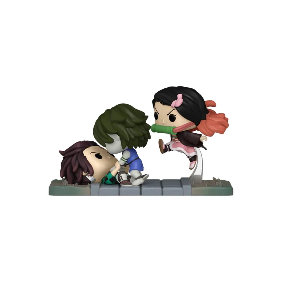 Funko POP!  Tanjiro & Nezuko vs Temple Demon 1419 - Imagen 2