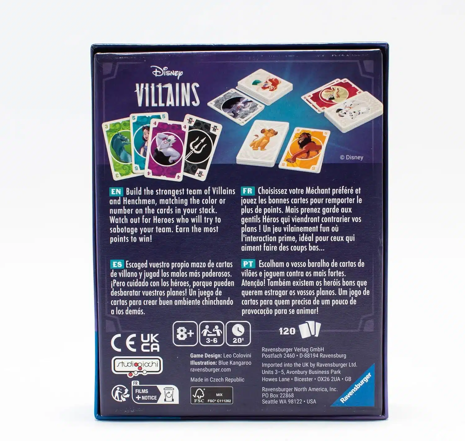 Villains - The Card Game en Español de Ravensburger - Imagen 2