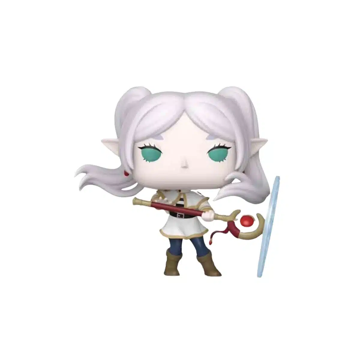 Funko Frieren la elfa de Frieren con su vara mágica